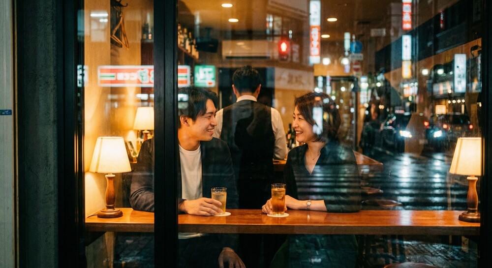 ママとバーカウンター