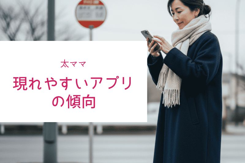 太ママが現れやすいアプリの傾向