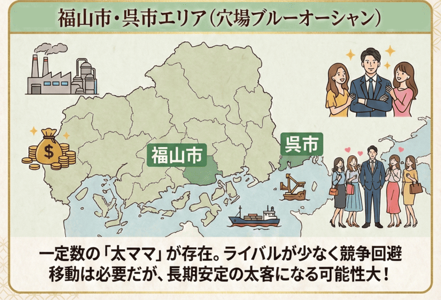 福山市・呉市エリアも一定数の「太ママ」が存在する