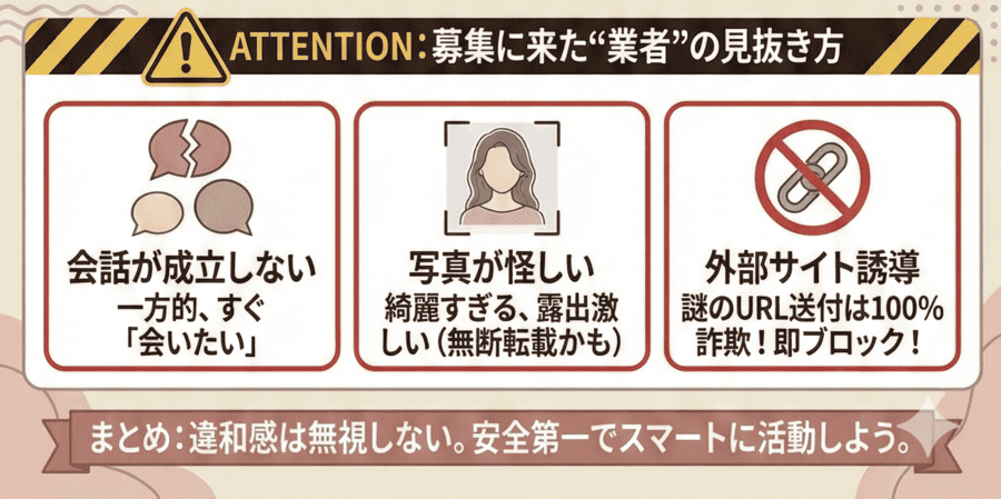 募集に来た“業者”の見抜き方