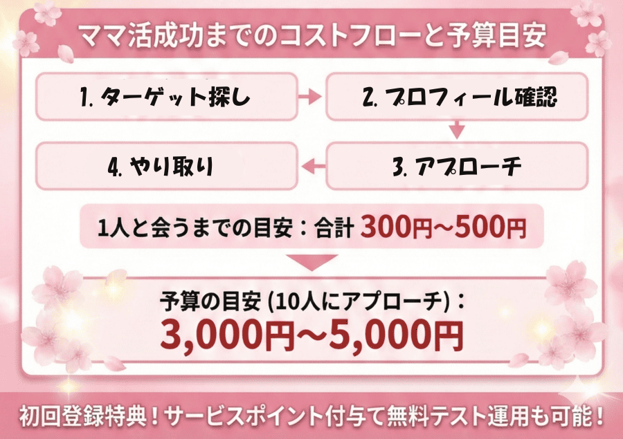 ママ活で実際に使う機能と必要ポイントの目安
