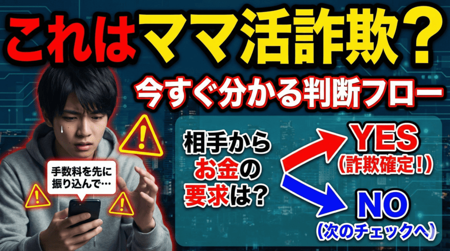これはママ活詐欺？今すぐ分かる判断フロー