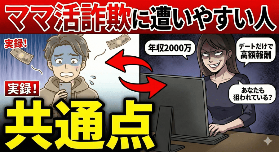 ママ活詐欺に遭いやすい人の共通点