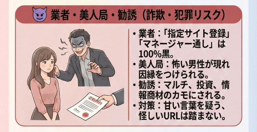 業者・美人局・勧誘トラブル