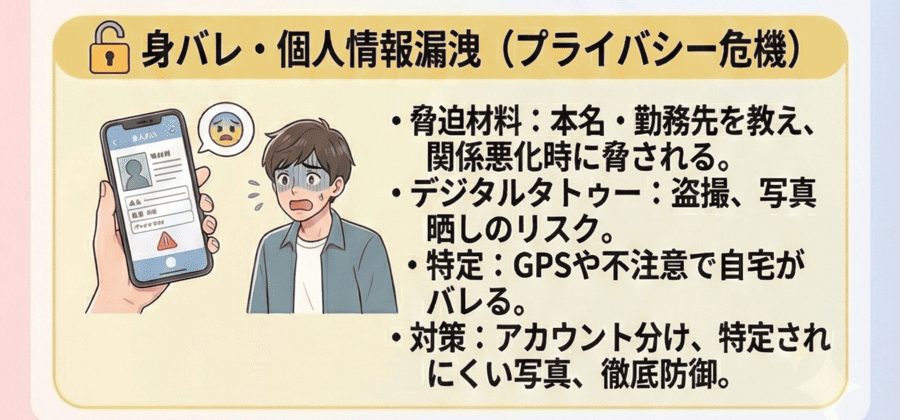 身バレ・個人情報トラブル
