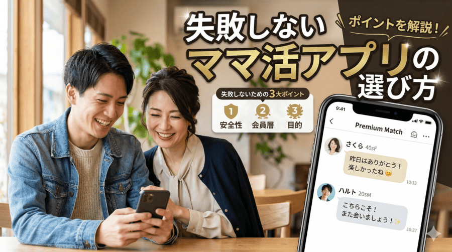 失敗しないママ活アプリの選び方のポイント