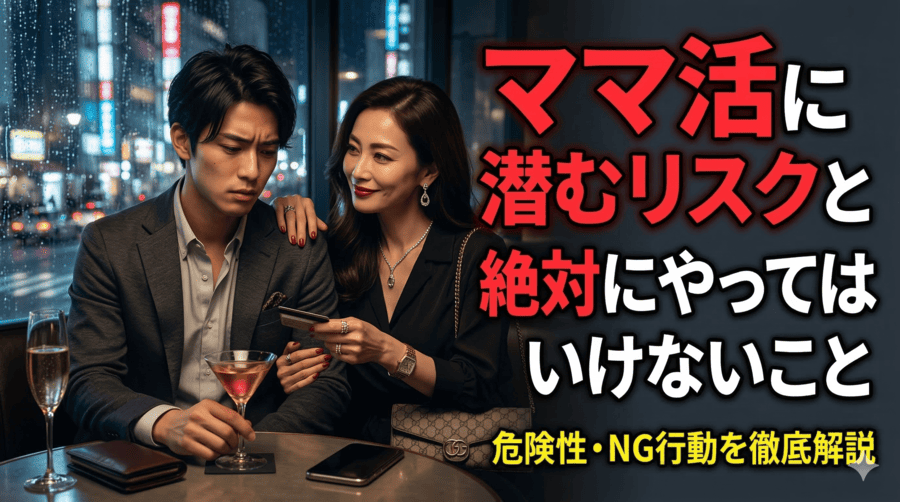 ママ活に潜むリスクと絶対にやってはいけないこと