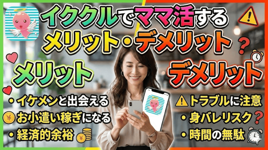 イククルでママ活するメリット・デメリット