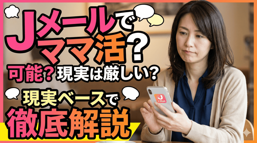 そもそもJメールでママ活は可能？現実ベースで解説