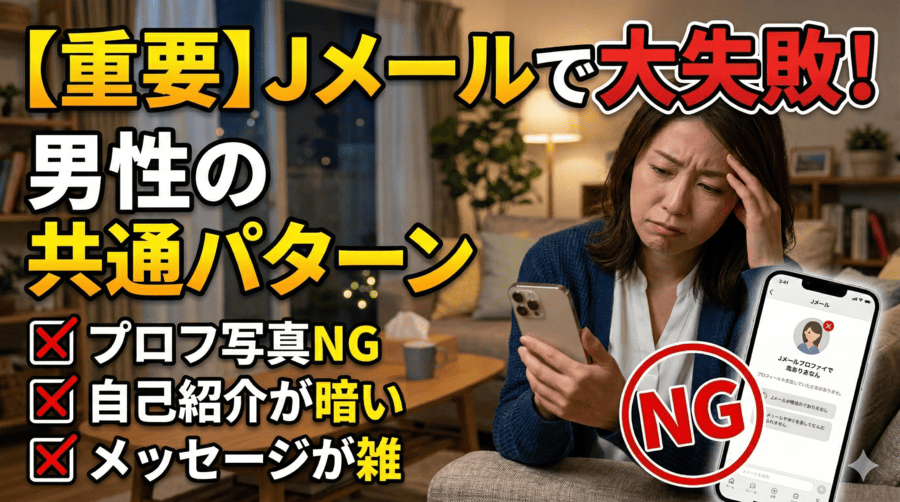 【重要】Jメールで失敗する人の共通パターン